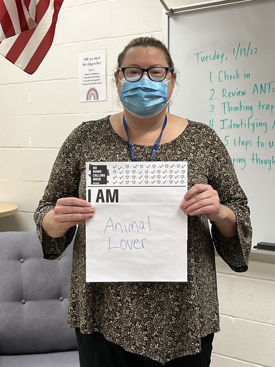 DrTTurner's tweet photo. β¦@PamelaAbateβ© wants our students to know they are #SafeToBe out, loud, and proud at school today and everyday! #NoNameCallingWeek https://t.co/uuHxJMNMmp