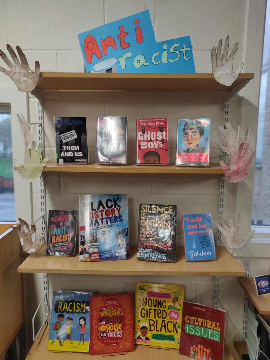 Another display students have been working very hard on: our 'Anti-racist' display