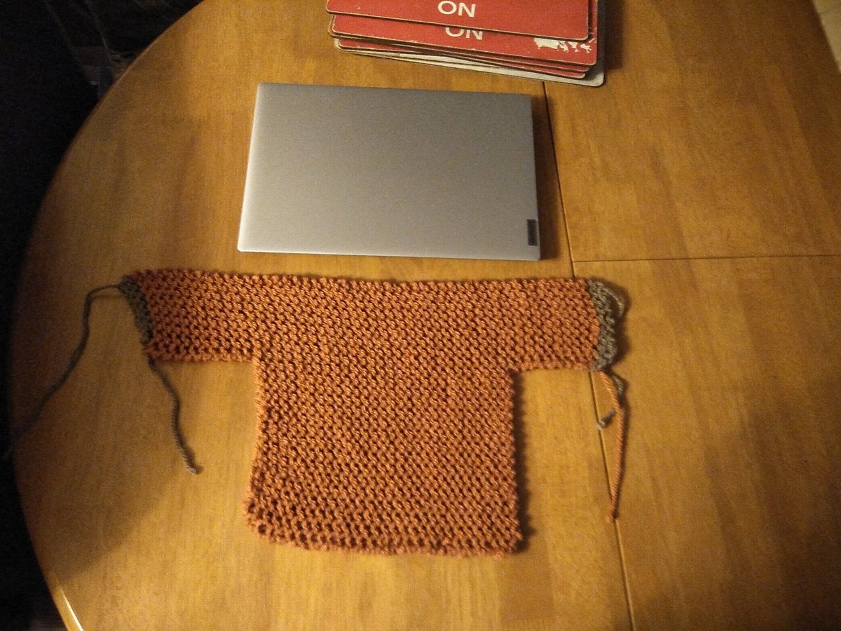 SShieber71's tweet photo. New knitting project. Using the leftover wool from my blanket. Pleas d that I haven't managed to work an extra arm in so far 🤣
#loomknitting
#yarncrafts 
#handmade 
#babyjacket https://t.co/So1M19fSa5