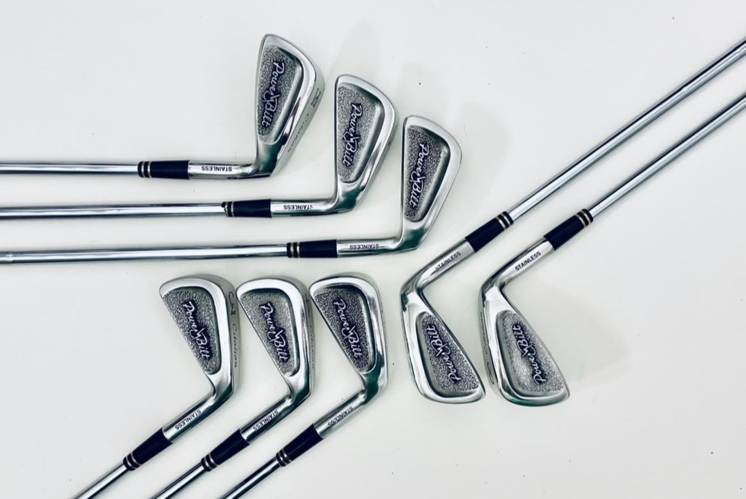 PowerBiltGolf's tweet photo. A set of our vintage clubs shining once again. Thank you for sharing! YellowHatGolf (Instagram). #powerbilt #powerbiltgolfclubs #vintagegolf #golf https://t.co/2DhKF7U2p4