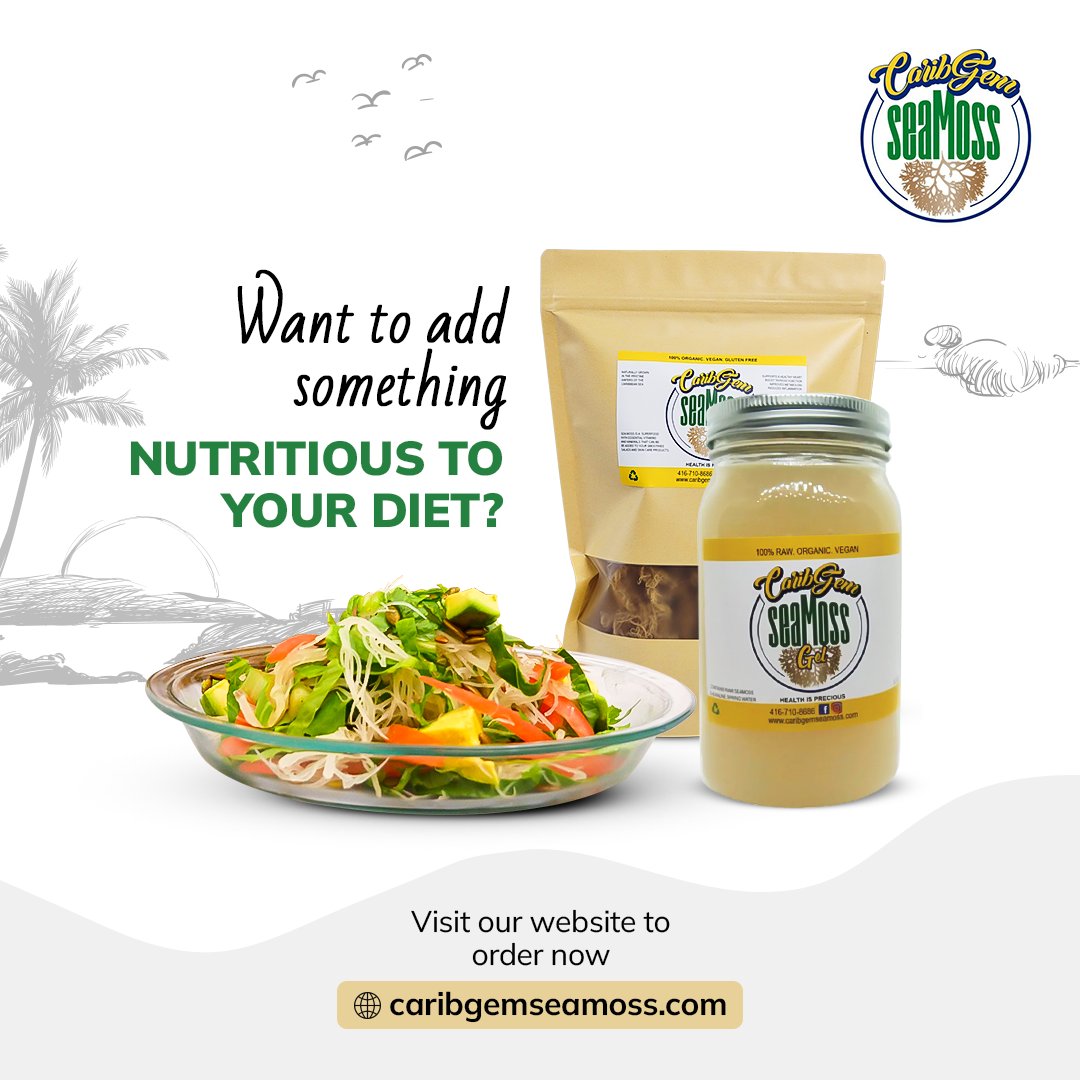 CSeamoss's tweet photo. With CaribGem SeaMoss, you can make all your diets healthy and nutritious. https://t.co/I1RRvAUfEv
#weightloss #weightlossjourney #lifestyle #motivation #healthy #health #workout #diet #fitness #healthyfood #fit #gym #nutrition #fitfam #exercise #seamossbenefits #healthyeating https://t.co/FFBFDMLBwN