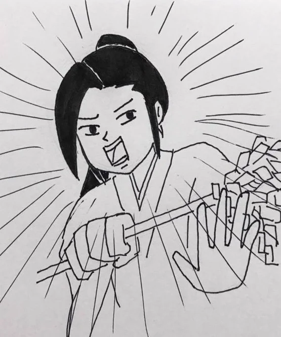 ギャグマンガ日和の世界の御手杵そういえば昔描いてたよ…これはアニメにもなった『魔法神主誕生』のあの回。どさんこ神主パワー。 