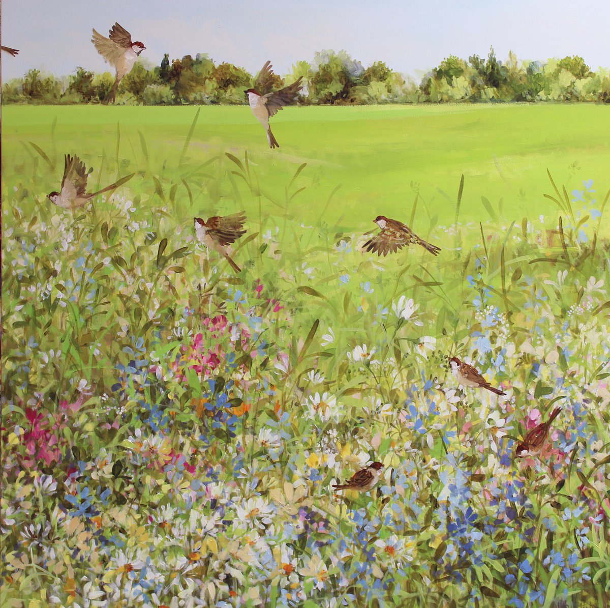 southwold_art's tweet photo. This beauiful original oil painting is "Open Meadow" by Fletcher Prentice
Fletcher's work is a celebration of the natural world and domestic beauty of the birds and plants in his own rural garden.
#ruralgardens #naturalworld #openmeadows #southwold #originaloils https://t.co/PfSNydAaXS