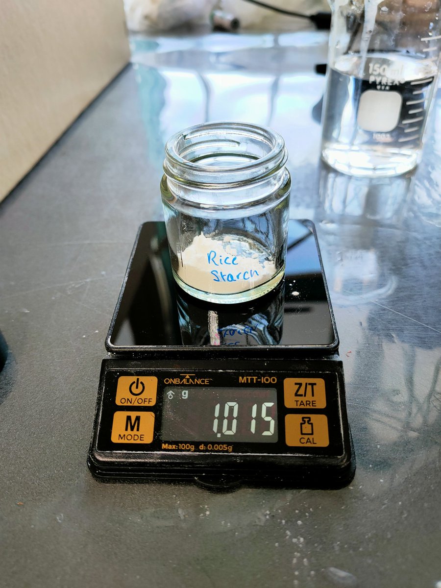 rhiandoescons's tweet photo. Very much wishing I was making up more starch pastes on this cold day - part of the process involves heating in the microwave and stirring the lovely warm little jars โฅ๏ธ #conservation #lablife #chilly #whenyouworkatamuseum #behindthescenes @NAM_London https://t.co/K7ZoTSvUqc