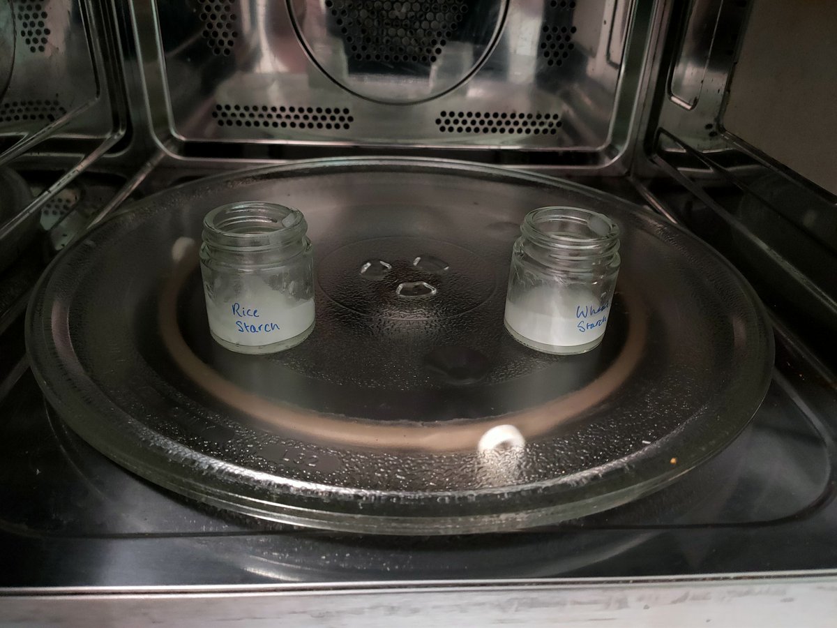 rhiandoescons's tweet photo. Very much wishing I was making up more starch pastes on this cold day - part of the process involves heating in the microwave and stirring the lovely warm little jars โฅ๏ธ #conservation #lablife #chilly #whenyouworkatamuseum #behindthescenes @NAM_London https://t.co/K7ZoTSvUqc