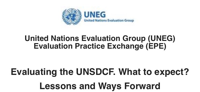 SarwatAdnan1's tweet photo. Evaluating the 5-year #CooperationFrameworks is a complex #coordination & technical exercise. Our #regional inter-agency #UNEDAP evaluation group is central to supporting #ResidentCoordinators leading this work. I’m so glad that their work is recognised globally in the #UN 👏👍 https://t.co/bGCyzQXixT