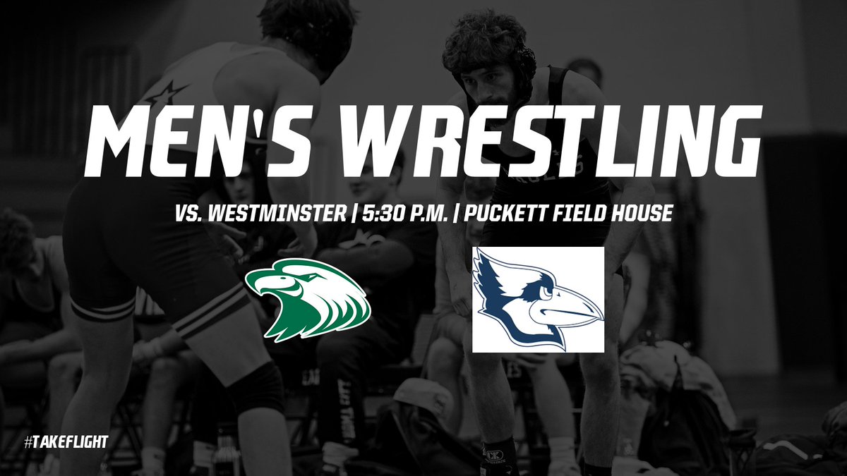 M🤼‍♂️, GAME DAY! 

(RV) @CMUMWrestling  🆚 <a href="/WC_BlueJays/">WestminsterAthletics</a> 

😷: MASKS REQUIRED
📍: Puckett Field House
💻: heartconferencenetwork.com/cmu/
🕠: 5:30 P.M.

#GoGreen🟢⚪️