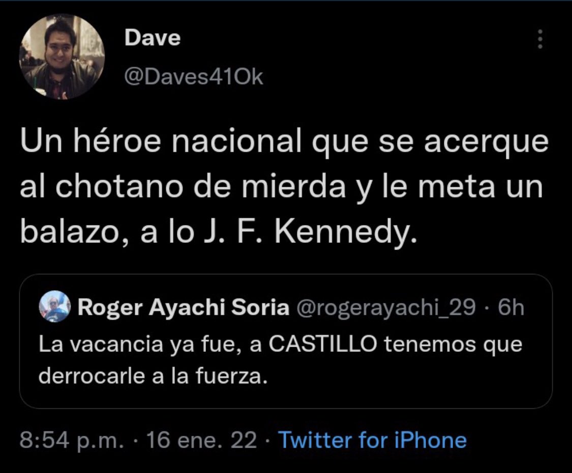 Periodista promueve magnicidio por sus redes sociales