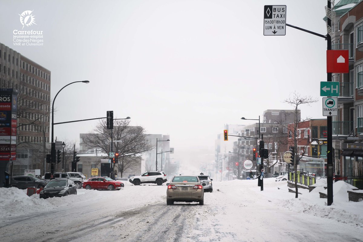 Un petit aperçu de la neige hier à Côte-des-Neiges!❄️
#snowstorm #mtlmoments