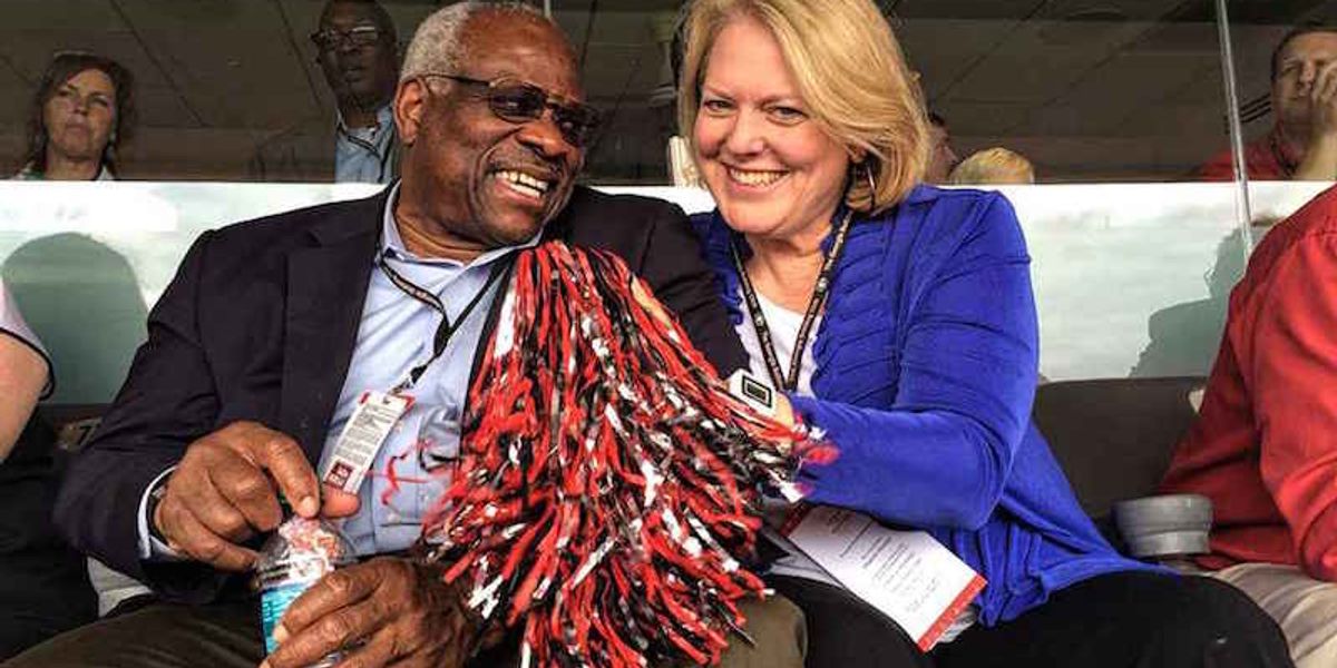 Politics_PR's tweet photo. Wife of Justice Clarence Thomas wife signed off on letter saying Capitol attackers 'have done nothing wrong' https://t.co/vQ5HUhy9ji https://t.co/CfFSU6CQkL
