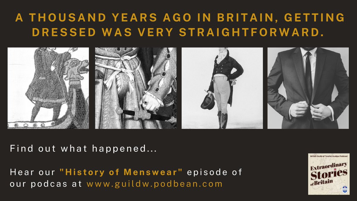 BBGuides's tweet photo. A thousand years ago, everyone wore tunics. Getting dressed was so much easier.
But men's #fashion evolved - and we crafted a 'sew' informative podcast with #BBguides @marzak and @meetmrlondoner to tell you how!
Hear our new episode here: https://t.co/fbBEAfaFva https://t.co/E259kG2hxP