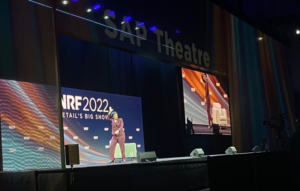 GabriellaBock's tweet photo. I had the absolute pleasure of sitting in on @MorganStanley Vice Chairman @carlaharris’ session at #NRF2022 today. What an absolute powerhouse. https://t.co/QcNEsV0voc
