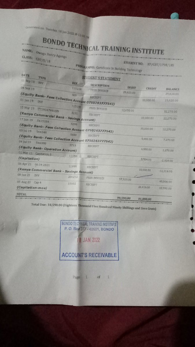 DyingMan12's tweet photo. @castrofy26 @noelweks_ #NikujaribuTu  Am Henry Owaga,i was a student at Bondo technical, taking certificate in building...i joined the two year course on 2018 and i had been differing upto now due to challenge s on fees..if i get the luck,it will help me pay my errors of ksh18590 https://t.co/odITUgHmRG