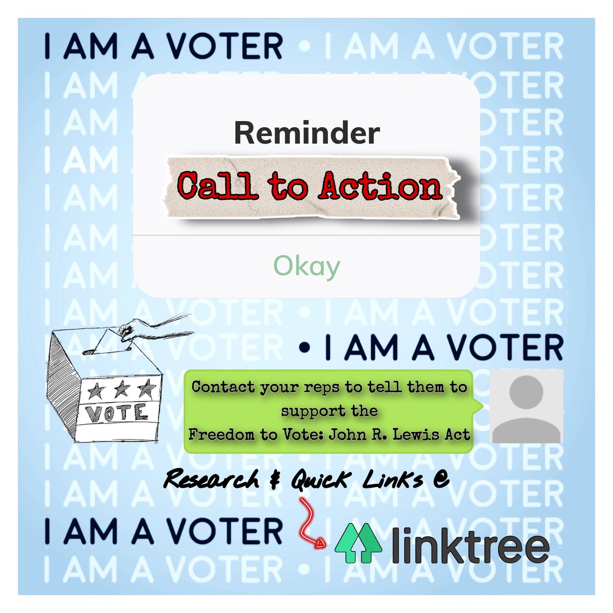 BryanCommittee's tweet image. Call to action! linktr.ee/BryanCountyGAD… #VotingRightsAct #FreedomToVoteAct  #VoterSuppressionBill
