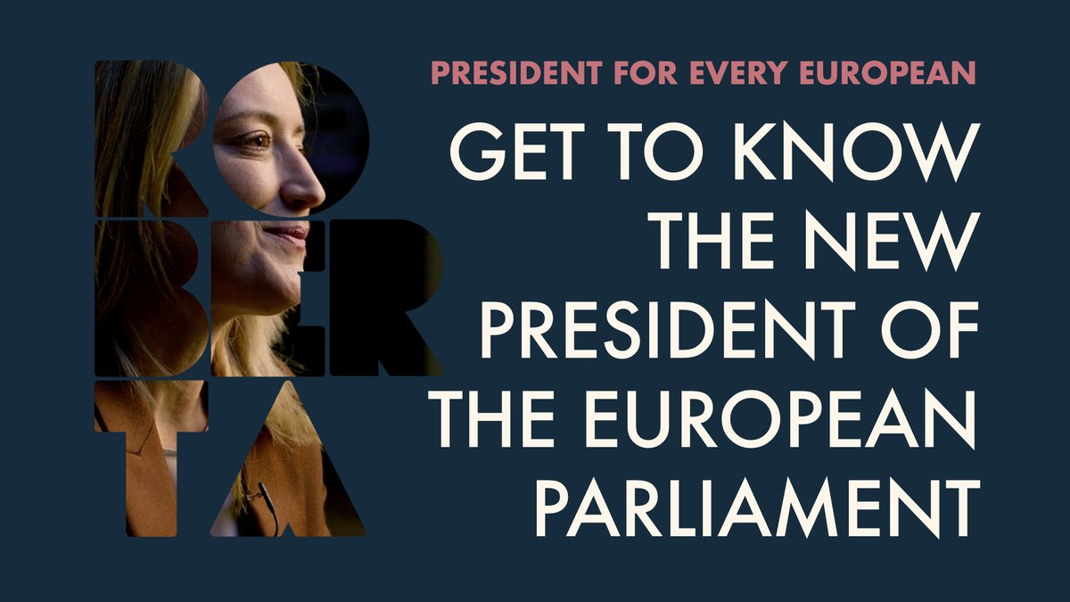 We are extremely proud to propose @RobertaMetsola as @EPPGroup candidate to become President of the European Parliament next week. She profoundly embodies Europe’s values, will passionately defend citizens’ interests and is an inspiration for woman &amp; girls in Europe. #Metsola4EU 