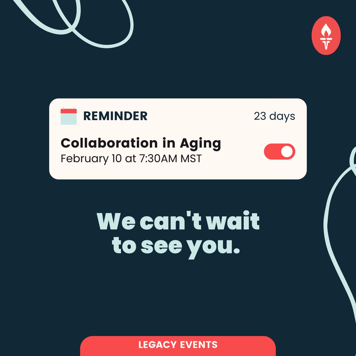 Mark your calendar! We are only 23 days until the Collaboration in Aging conference in Denver, CO February 10-11, 2022. Leave us a note in the comments if you plan to attend the event!
#IgniteYourLegacy #CALA #conference #assistedliving