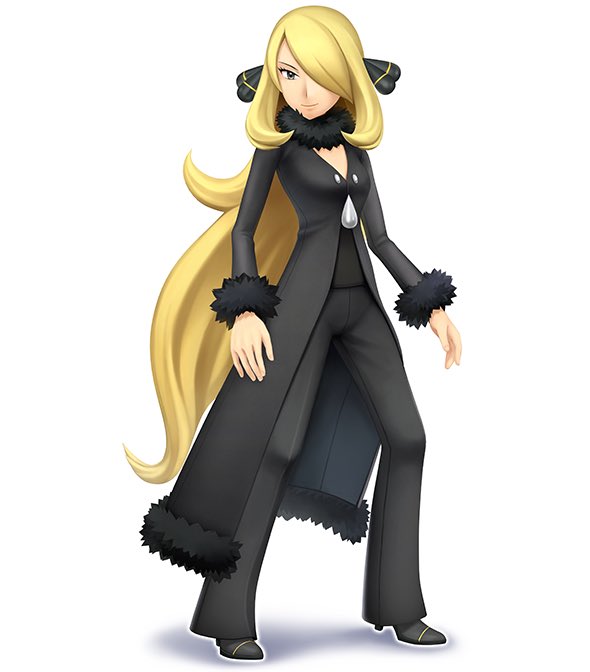 #原作の隣に自分の作品を貼る 
ここ最近胸がナーフされてるシロナさんです( ˘ω˘ ) 