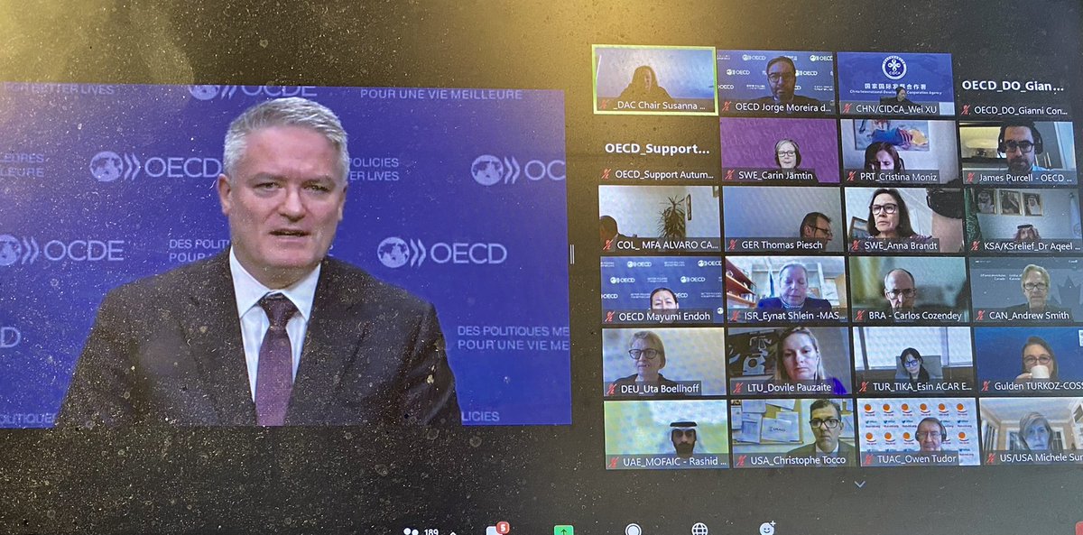 jmoreiradasilva's tweet photo. Kicking off today's @OECD #DAC SLM, SG @MathiasCormann called for #development co-operation to support developing countries' via: 
✔️climate+development alignment 
✔️inclusive carbon pricing
✔️tracking global public goods+vaccines #TOSSD
✔️crisis resilience tools
✔️SDG-aligned $$ https://t.co/zSpOu16Q7t