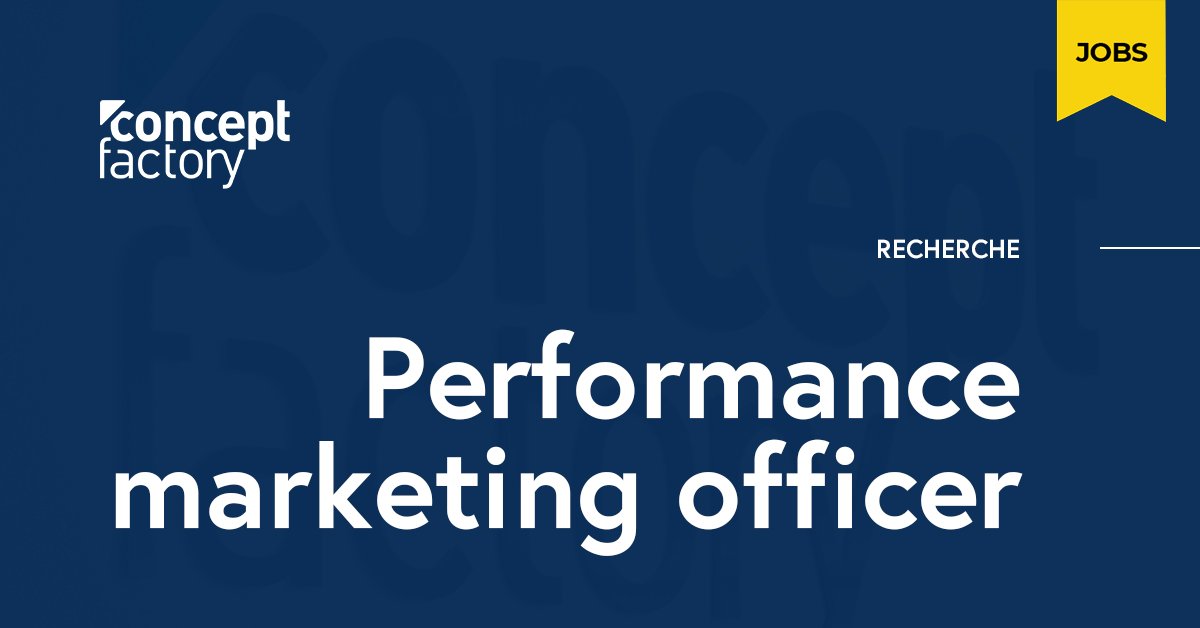 📣Alerte Offre d'Emploi📣 L'agence Concept Factory recrute un(e) Performance Marketing Officer en CDI au #Luxembourg. Découvrez les missions et le profil recherché maintenant sur adada: adada.lu/2022/01/concep… #jobs #jobluxembourg #jobcom #digitalmarketing #performancemarketing