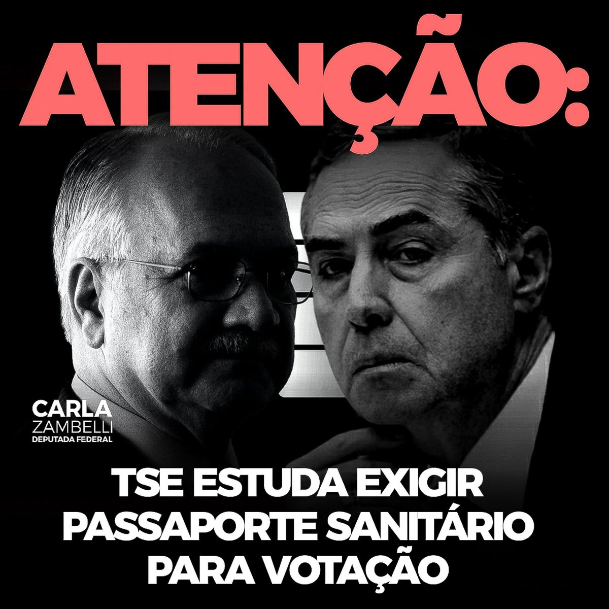 ZambelliCarla_'s tweet photo. Não podemos permitir precedentes para a segregação e a retirada de liberdades individuais. Peça aos deputados federais para que que assinem o requerimento de urgência para a votação do PL 3702/2021, com o Código: CD210852913300.

Vacina, sim. Passaporte, NÃO!
Liberdade, SEMPRE! https://t.co/axB7mbAMAd