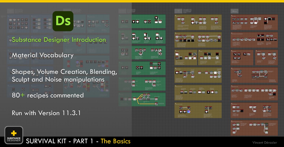 VincentDerozier's tweet photo. I just published the first part of a SD commented serie I did recently. I always have been a huge sharing advocate and hope it wil be useful. 
https://t.co/WF9QuIRstI

#Texturing #textures #EnvironmentArt #artstationhq #madewithsubstance #gamedev https://t.co/FfFG1T5QXr