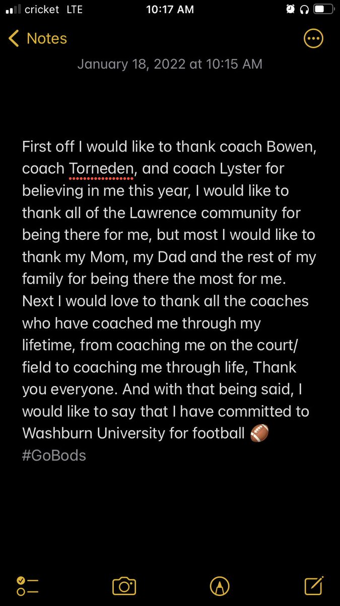 100% committed <a href="/IchabodFTBL/">Washburn Football</a> #GoBods