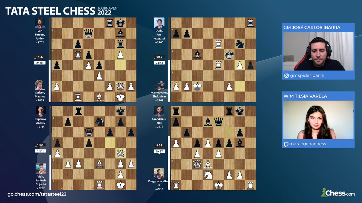 ¿Predicciones para las últimas 4 partidas de la 4ª ronda del #tatasteel Masters?
youtu.be/EYxAs9CADWQ