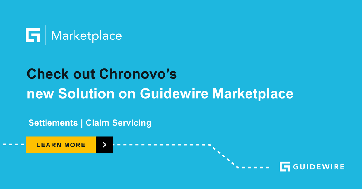 Guidewire_PandC's tweet photo. Are you looking to potentially quadruple the amount of cases closed with structures? Check out @Chronovo 's  new app for structured settlement quotes in #GuidewireMarketplace now and view the announcement here: https://t.co/TVysRacOEG #insurance #innovation #structuredsettlements https://t.co/nQfkqiQccH