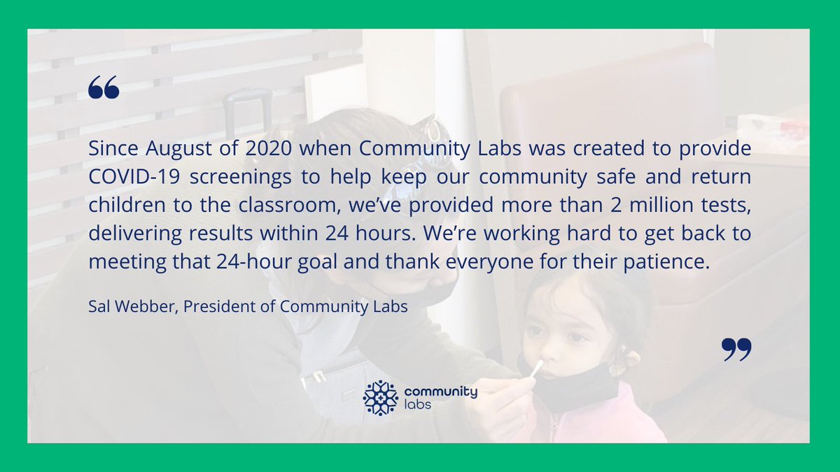 communitylabs_'s tweet photo. We sincerely appreciate your patience and understanding as we work to get back up to speed.
For more info on where to get tested please go to https://t.co/bxyeMM1beE
#sanantonio #covidscreening #sametrohealth #pruebascovid https://t.co/4Shq1CI3nD