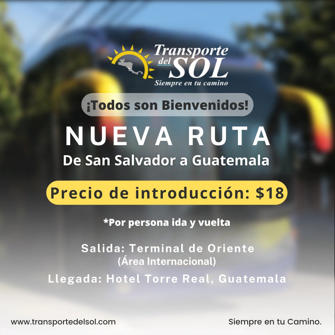 TransporteDelS1's tweet photo. Ven y disfruta siempre del mismo servicio de La Vencedora, ahora operado por Transporte del Sol.
Brindándote los mismos servicios y la misma calidad que nos caracteriza, ahora a un costo más bajo.
Solicita más información a nuestros números de contacto, y viaja con nosotros. https://t.co/ZVY7duh63B