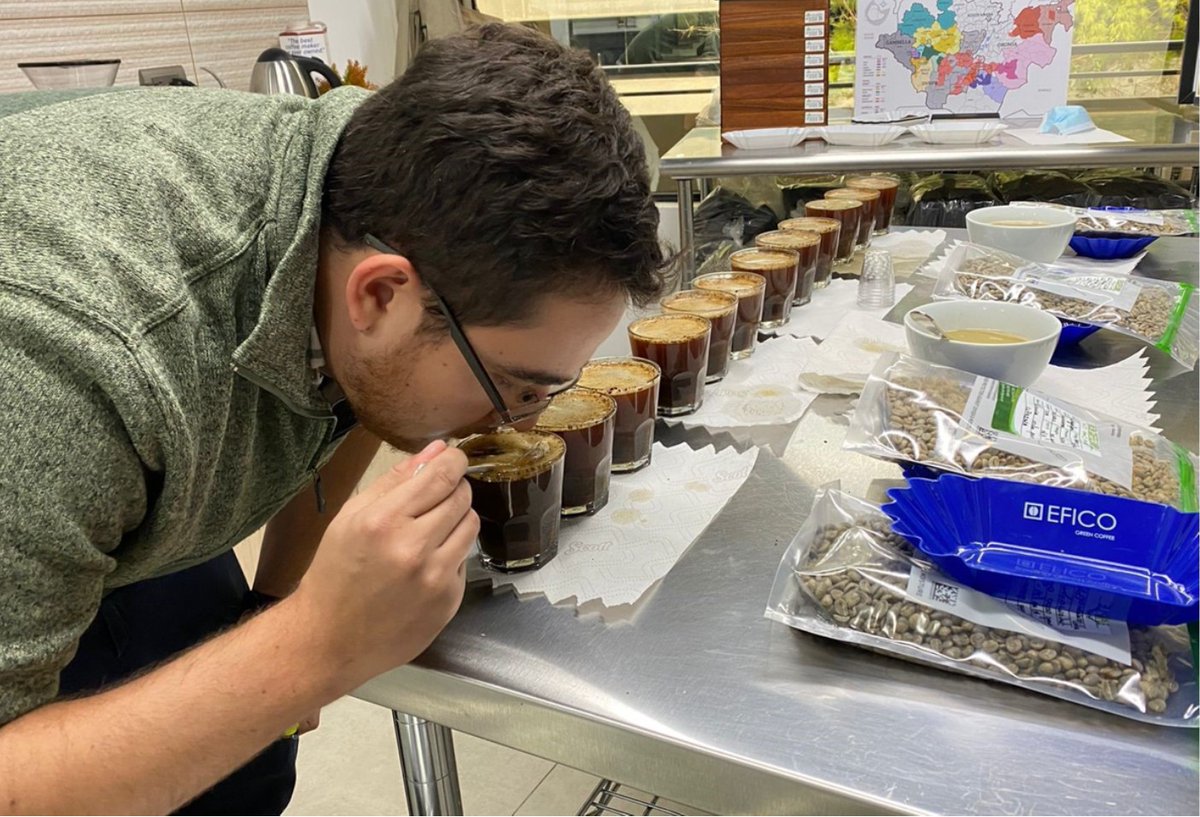 EFICOCOFFEE's tweet photo. Hi there coffee lover,
We hope you started this New Year well!
We started 2022 with renewed energy and look forward to the new opportunities, organic growth and partnerships this year may bring. 

We are excited about new arrivals! Our Q team’s taste buds are in full swing 🥄🤩 https://t.co/8PI8ixBfFy