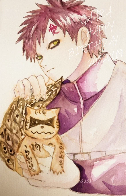#我愛羅生誕祭2022
#我愛羅誕生祭2022

お誕生日おめでとう～🎂✨🎉 