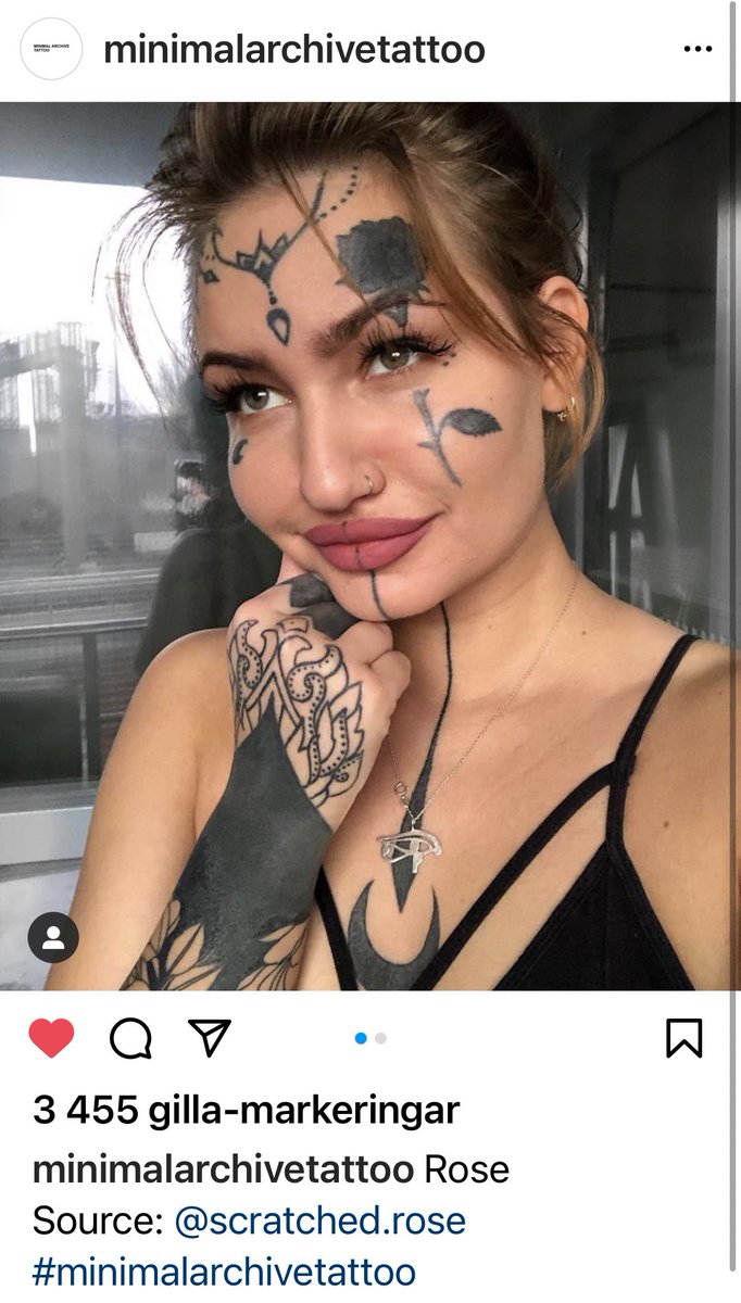 kurrmjau's tweet photo. Varför ser hon ut som Ebba Busch med tatueringsfilter https://t.co/3svlwMLW0r