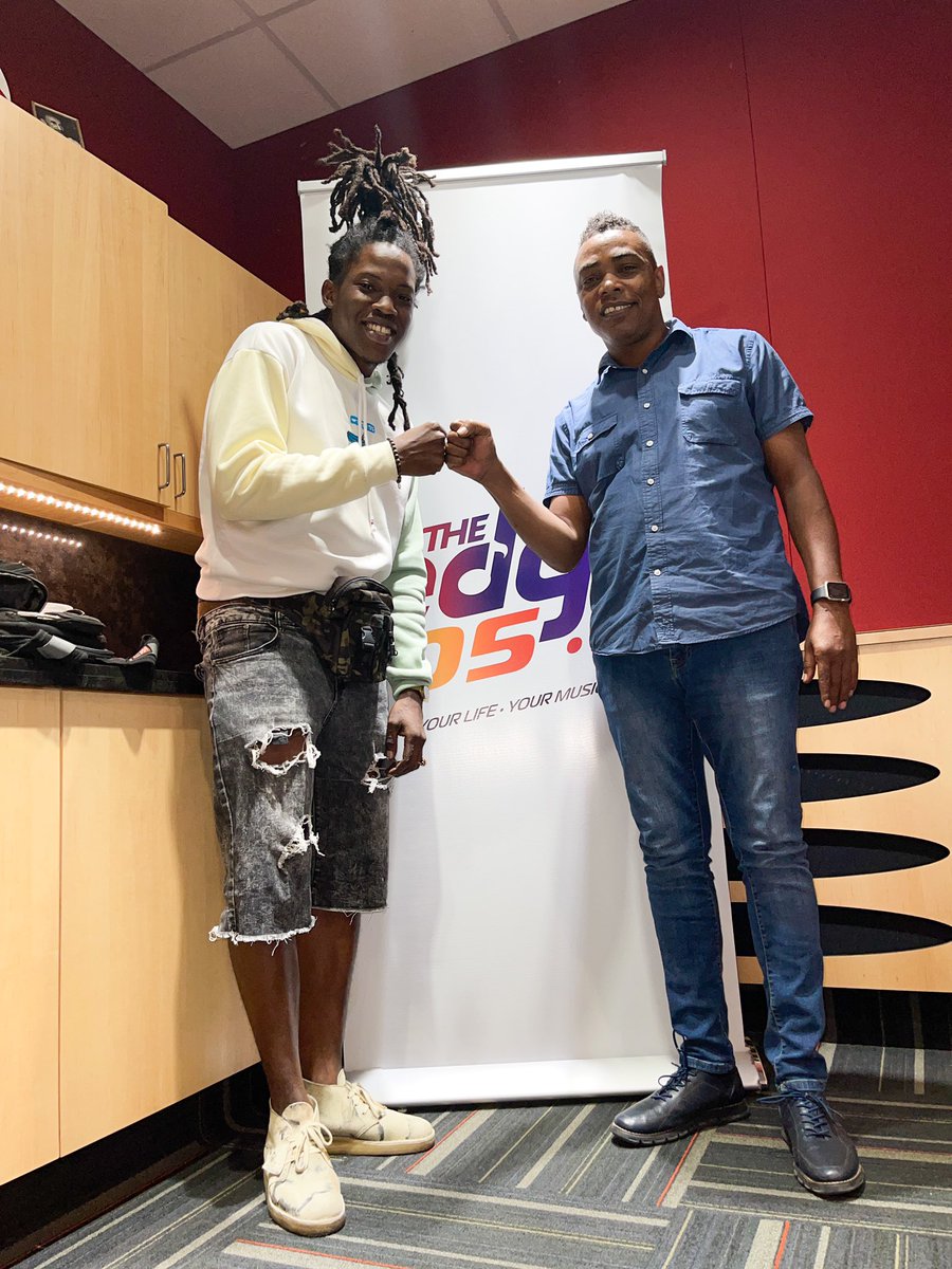 BLVKH3RO's tweet photo. Mad vibes today with @ronmuschette1 and the @edge105fm they should just give me a access pass and done  lol 😂

Ps. If u missed the morning show u can ketch me @ 1:40pm on @tvj_daytimelive show @oblessa https://t.co/NH6RhugZd0