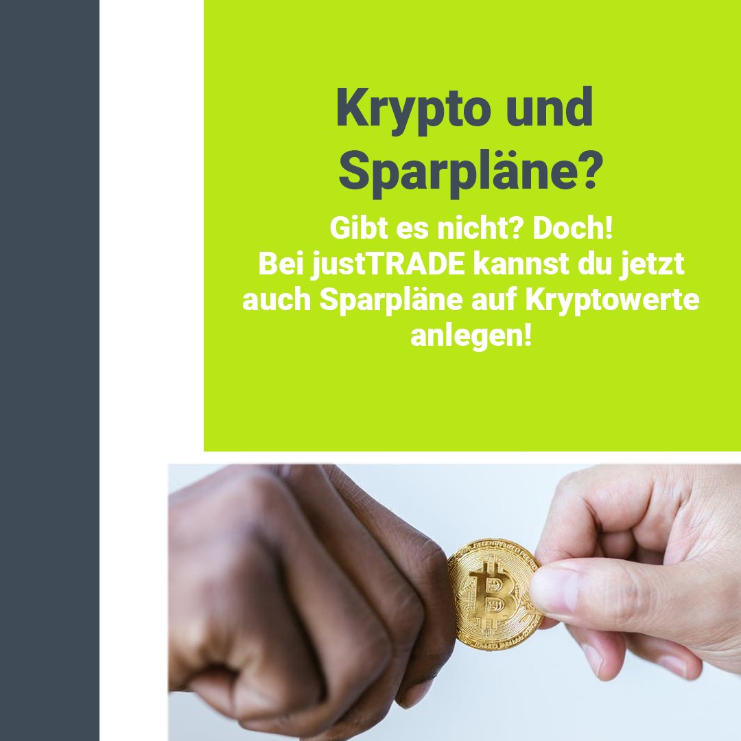 Bei uns kannst du jetzt auch Wertpapier-Sparpläne auf Kryptowerte anlegen. Über die Krypto-ETPs von 21Shares, VanEck und WisdomTree kannst du nun z.B. Bitcoin, Cardano, Solana oder Tezos besparen.

Alle weiteren Infos findest du auf unserer Website!
justtrade.com/sparplan