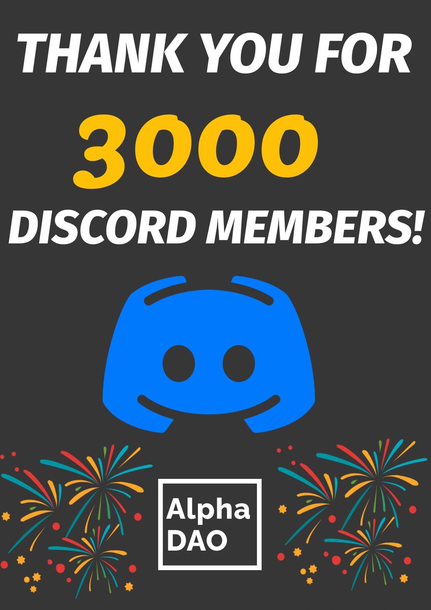 AlphaDao2021's tweet photo. #discord reached over 3000 members in less than 1 month. Let's continue to grow &amp; earn together! Big thanks for everyone

Join our discord https://t.co/oUd1uMiwOO now ! 

@PegaxyOfficial @AxieInfinity scholarship both LIVE NOW 
#gamefi #p2e #blockchain #Metaverses https://t.co/xjd9wyUKlo