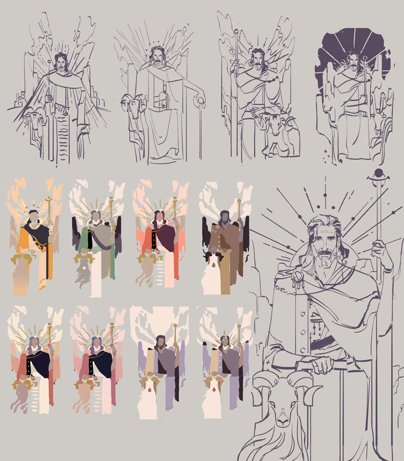 TheSefirotGame's tweet photo. The Emperor is a symbol for stability, sitting on a throne, from which he guides the universe following the rule of law. Everything is in order, everything shall be put to order. https://t.co/ETmRPxu56z