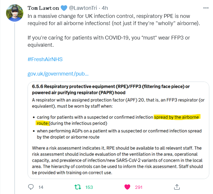 How it started: 3 Mar 2020 'Effective IPC measures, including transmission-based precautions (airborne, droplet & contact precautions) with the recommended PPE are essential to minimise these [nosocomial #Covid19] risks.' How it's going: 18 Jan 2022 🍾🙌🥳 What just happened?