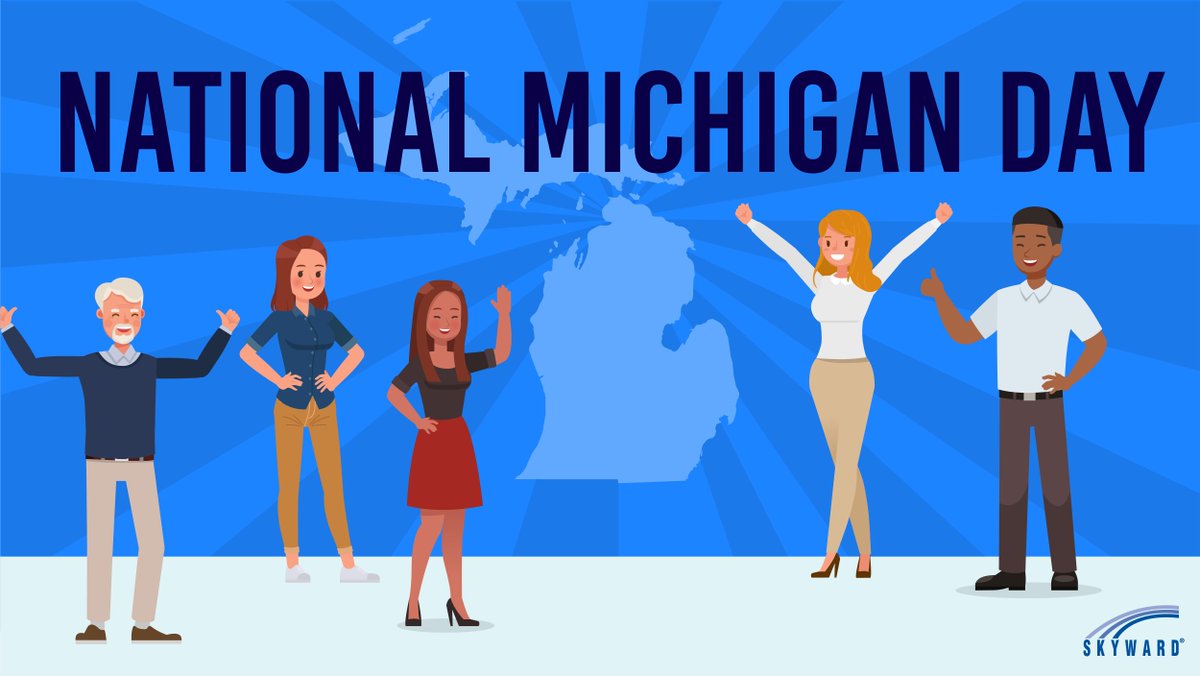 Skyward_Inc's tweet image. It's #NationalMichiganDay!

We're thankful to work with 234 districts in the Wolverine State to improve the #K12 experience through innovative #EdTech solutions. Here's to our wonderful Michigan partners! 🙌