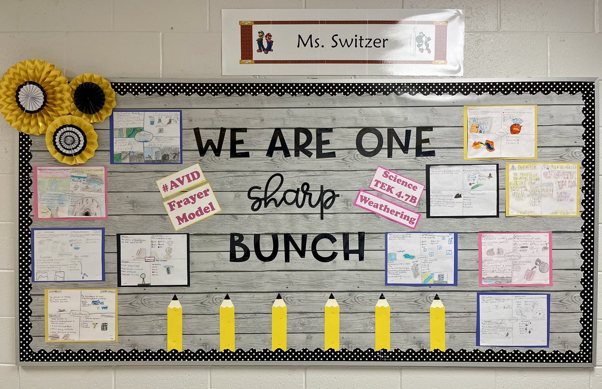 YSwitzer_LCES's tweet photo. Proving we are one sharp bunch with our Avid strategies. #LevelUp #TeamSISD #Avid #FrayerModel https://t.co/u1uv362iKA