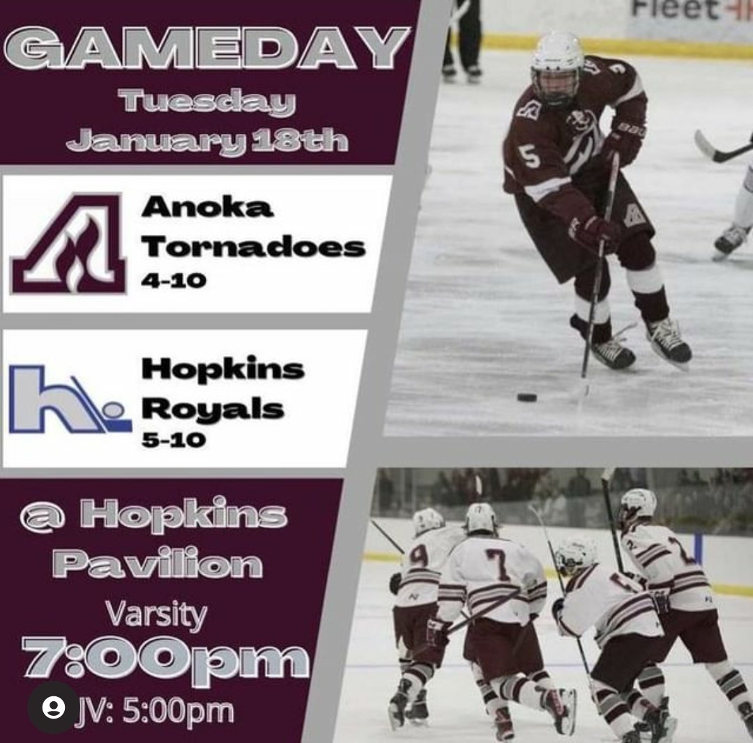 Anoka HS Hockey (@atownpuck) on Twitter photo 