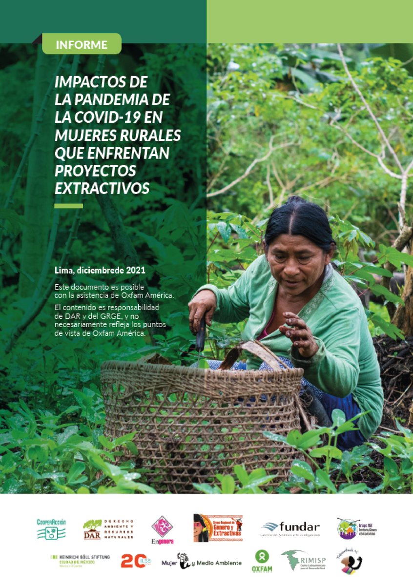 ONGDAR's tweet photo. Las organizaciones que integran el Grupo Regional de Género y Extractivas (#GRGE) de Latinoamérica y el Caribe nos presentan un análisis sobre el impacto diferenciado de la COVID-19 en los derechos de las mujeres en contextos extractivos. 
➡https://t.co/jT1lg376Rt https://t.co/0UuvhAUVal