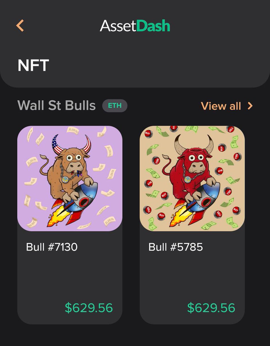assetdash's tweet photo. NFT Giveaway 🎉

We partnered with @RampCapital &amp; @wallstmemes to giveaway two @wallstbullsNFT NFTs to two AssetDash users!

Rules:
1. Download AssetDash and add your $ETH address
2. Follow @assetdash @wallstmemes @RampCapital
3. Retweet

Winners will receive NFTs on Friday! https://t.co/1y0Hk6qBjX
