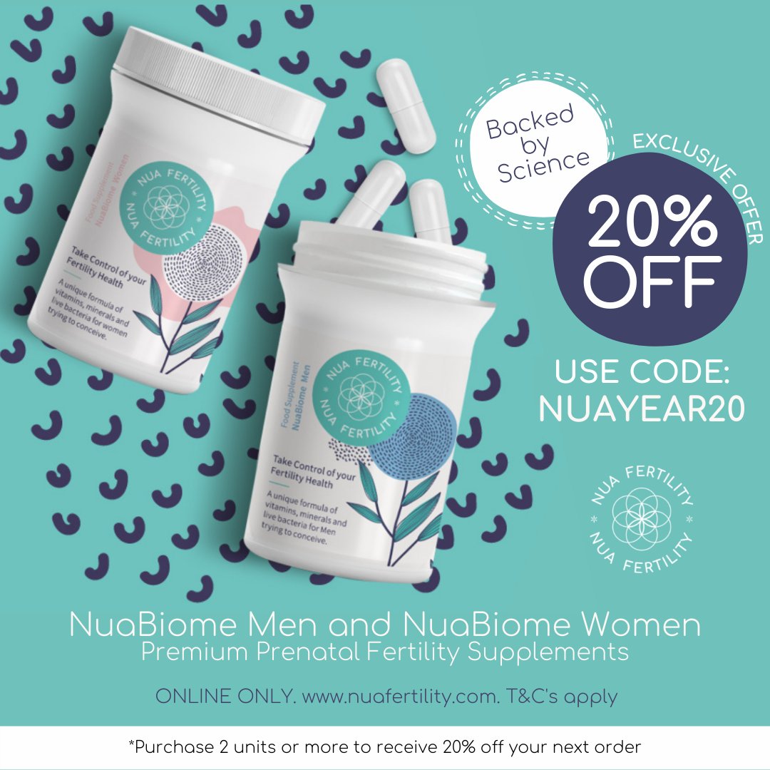 NuaBiome Men &amp; NuaBiome Women are the Most Advanced Prenatal Fertility Supplements on the market, pioneered with a microbiome focus to optimise fertility health. Their unique formula consists of essential fertility supporting vitamins &amp; minerals plus five live bacterial strains