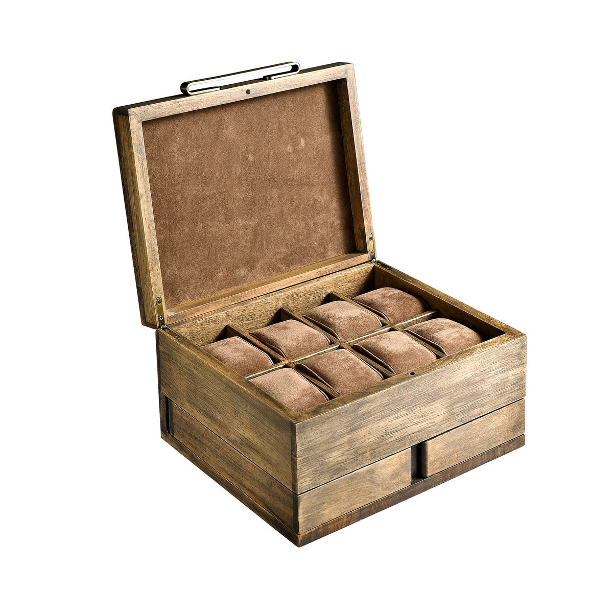 WorldOfShanik's tweet photo. Rustic Gray Watch Box Organizer with 8 Divider Slots, Soft Velvet Pillows, Pull-Out Drawers, Cufflinks, Removable Divider, Best gift ever https://t.co/xATkoGFRiF
 #woodbox #watchbox https://t.co/nv24Ey1MJx