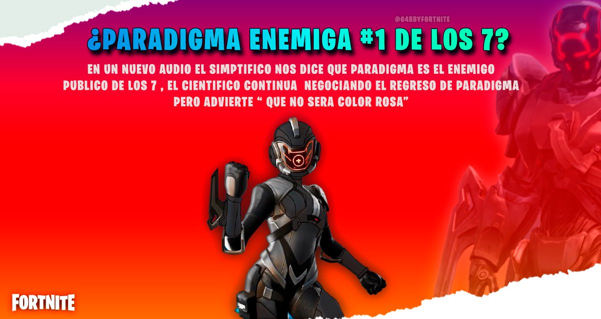 Gabbyfortnite's tweet photo. ¿Qué pudo haber hecho paradigma para ser enemiga #1 de los 7?

El misterio de la separación de Paradigma y los 7 se hace cada vez más grande.

#Fortnite https://t.co/swkORkvGO3