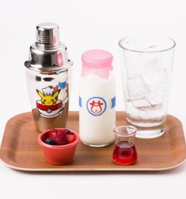 Pokemon Moomoo Milk Milktank Glass Milk Bottle With 