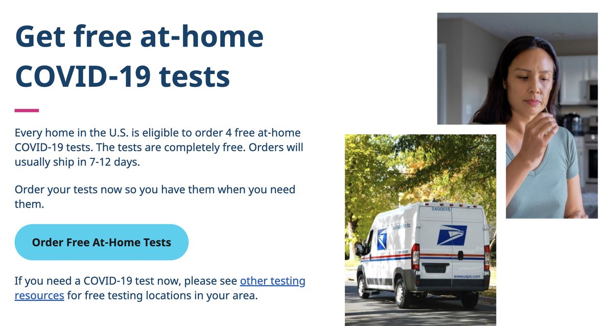 has gone live a day early, letting you order four free rapid tests