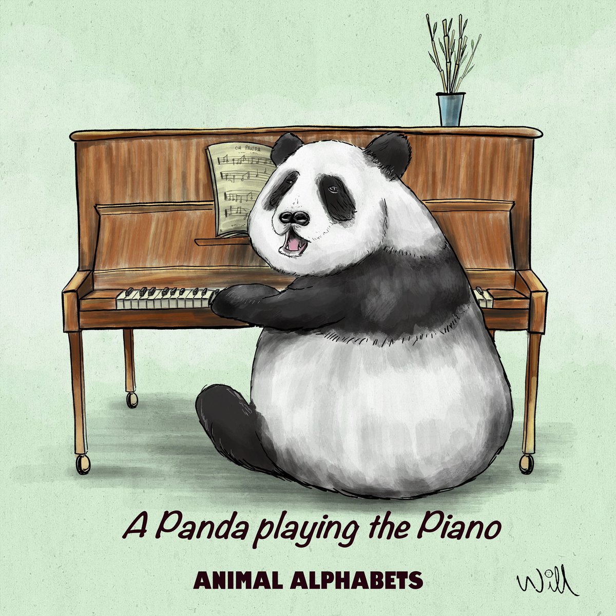 Next up P is for Piano, illo thanks to <a href="/RKTpooldesign/">Will</a>

 (instagram.com/willflitcroft7…) 

Post Monday 7.30pm GMT with #AnimalAlphabets also be sure to tag us on <a href="/AnimalAlphabets/">Animal Alphabets</a> so we don't miss your tweets, thanks all!