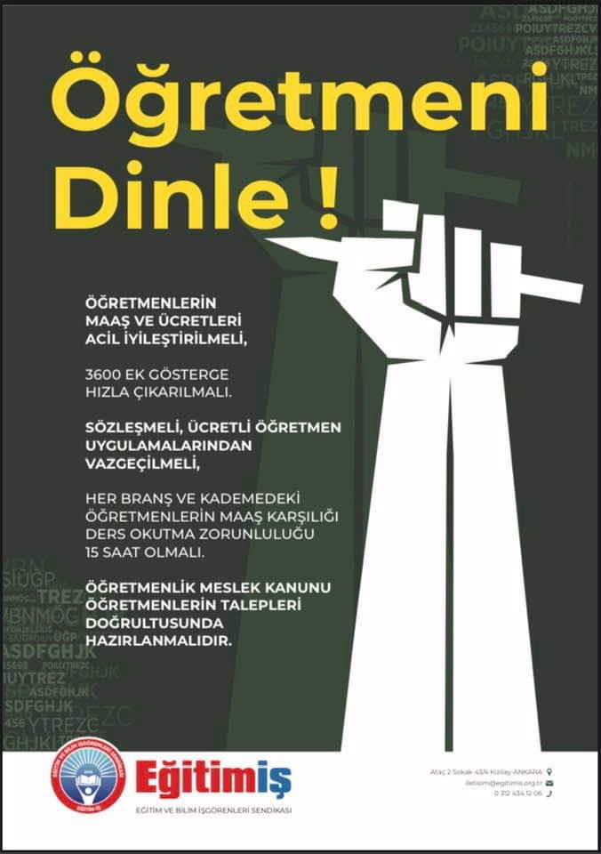 Öğretmeni dinle! #BoyleMeslekKanunuOlmaz